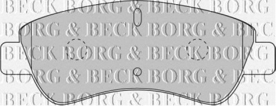 BORG & BECK bbp1703 -  Комплект тормозных колодок, дисковый тормоз